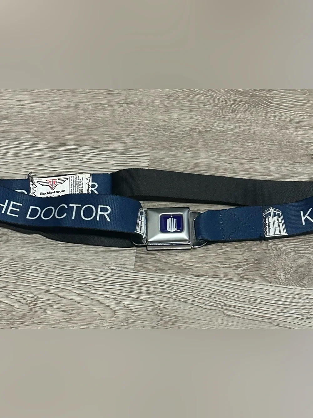 Buckle-Down Blue Seatbelt-Style Belt Doctor Who